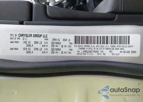 2011 Jeep Grand Cherokee Overland from USA, damaged, VIN 1J4RR6GGXBC745059